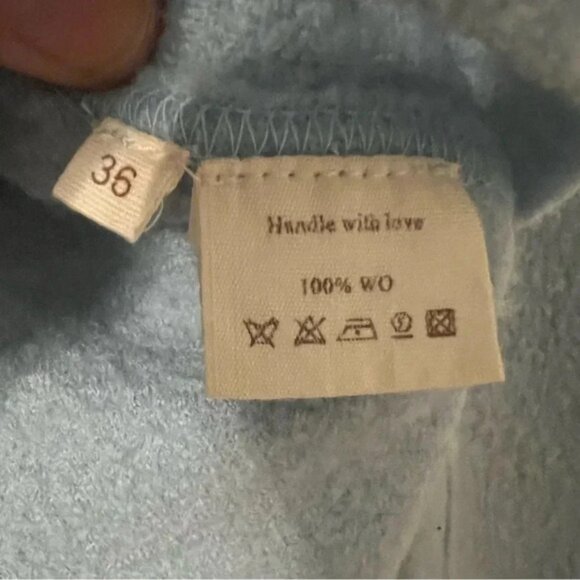 Anthropologie blue buttons bolted wool jacket - Picture 5 of 12